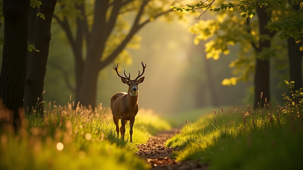 Seasonal woodland wildlife